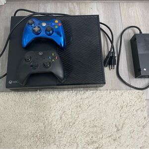 One Console Bundle with Black and Blue Wireless Controllers